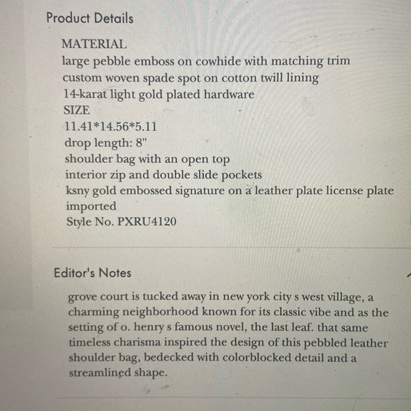 Kate Spade Grove Court Michelle pebbled leather tan yellow expanding tote bag - Picture 8 of 16